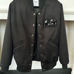 Opening Ceremony Dark Bomber Jacket with Miniature Jacket Detail